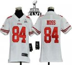 Jerseys Factory Cheap Nike 49ers #84 Randy Moss White Youth Supe