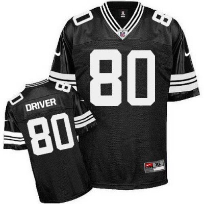 Jerseys Factory Cheap Nike Packers #80 Donald Driver Black Shado