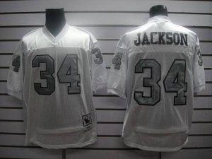 Jerseys Factory Cheap Mitchell and Ness Raiders #34 Bo Jackson W