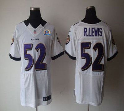 Jerseys Factory Cheap Nike Ravens #52 Ray Lewis White With Hall