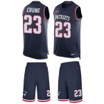 Jerseys Factory Cheap Nike Patriots #23 Patrick Chung Navy Blue