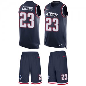 Jerseys Factory Cheap Nike Patriots #23 Patrick Chung Navy Blue