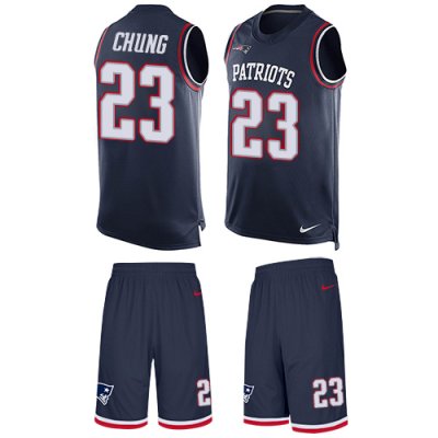 Jerseys Factory Cheap Nike Patriots #23 Patrick Chung Navy Blue