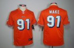 Jerseys Factory Cheap Nike Dolphins #91 Cameron Wake Orange Alte