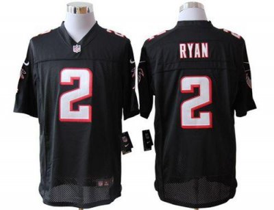 Jerseys Factory Cheap Nike Falcons #2 Matt Ryan Black Alternate