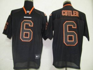 Jerseys Factory Cheap Bears #6 Jay Cutler Lights Out Black Stitc