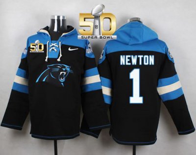 Jerseys Factory Cheap Nike Panthers #1 Cam Newton Black Super Bo