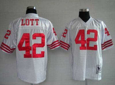 Jerseys Factory Cheap Mitchell and Ness 49ers Ronnie Lott Premie