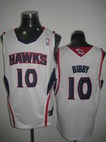 Jerseys Factory Cheap Hawks #10 Mike Bibby Embroidered White NBA