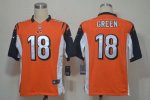 Jerseys Factory Cheap Nike Bengals #18 A.J. Green Orange Alterna