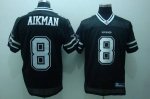 Jerseys Factory Cheap Cowboys #8 Troy Aikman Black Shadow Stitch