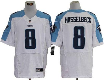 Jerseys Factory Cheap Nike Titans #8 Matt Hasselbeck White Men's