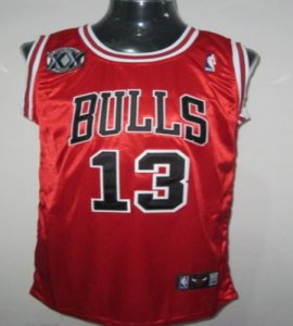 Jerseys Factory Cheap Bulls #13 Joakim Noah Red With 20TH Embroi