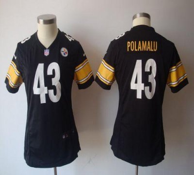 Jerseys Factory Cheap Nike Steelers #43 Troy Polamalu Black Team