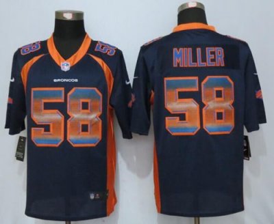 Jerseys Factory Cheap Nike Broncos #58 Von Miller Navy Blue Alte
