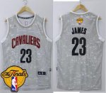 Jerseys Factory Cheap Cavaliers #23 LeBron James Grey City Light