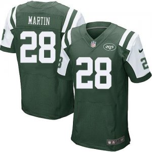 Jerseys Factory Cheap Nike Jets #28 Curtis Martin Green Team Col