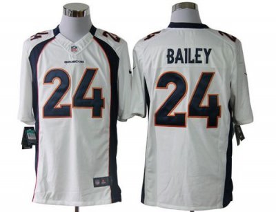 Jerseys Factory Cheap Nike Broncos #24 Champ Bailey White Men's
