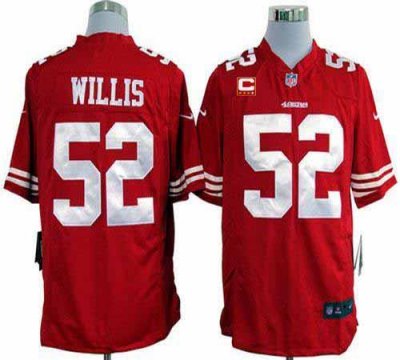 Jerseys Factory Cheap Nike 49ers #52 Patrick Willis Red Team Col