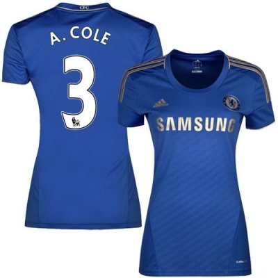 Jerseys Factory Cheap Women's Chelsea #3 Ashley Cole Home Soccer