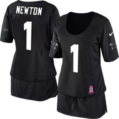 Jerseys Factory Cheap Nike Panthers #1 Cam Newton Black Team Col