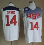 Jerseys Factory Cheap Nike 2014 Team USA #14 Anthony Davis White