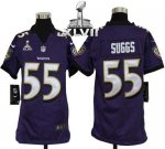 Jerseys Factory Cheap Nike Ravens #55 Terrell Suggs Purple Team