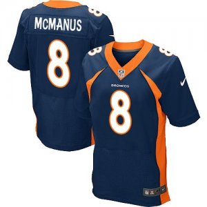 Jerseys Factory Cheap Nike Broncos #8 Brandon McManus Navy Blue