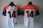 Jerseys Factory Cheap Nike Bengals #14 Andy Dalton White With Ha