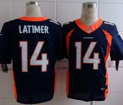 Jerseys Factory Cheap Nike Broncos #14 Cody Latimer Navy Blue Al