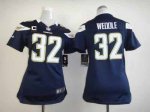 Jerseys Factory Cheap Nike Chargers #32 Eric Weddle Navy Blue Te