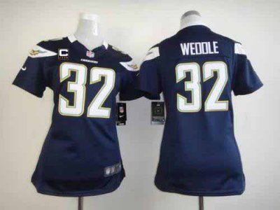 Jerseys Factory Cheap Nike Chargers #32 Eric Weddle Navy Blue Te