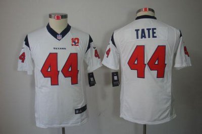 Jerseys Factory Cheap Nike Texans #44 Ben Tate White With 10TH P