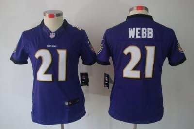 Jerseys Factory Cheap Nike Ravens #21 Lardarius Webb Purple Team