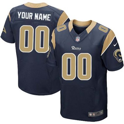 Jerseys Factory Cheap Nike St. Louis Rams Customized Navy Blue E