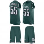 Jerseys Factory Cheap Nike Eagles #55 Brandon Graham Midnight Gr
