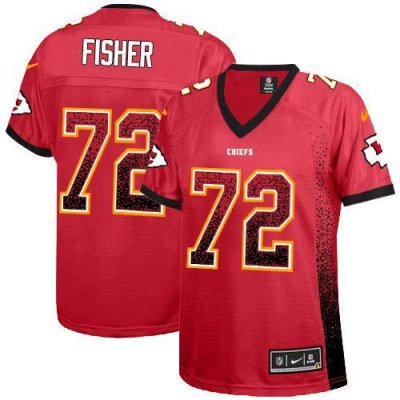 Jerseys Factory Cheap Nike Chiefs #72 Eric Fisher Red Team Color