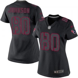 Jerseys Factory Cheap Nike Texans #80 Andre Johnson Black Impact