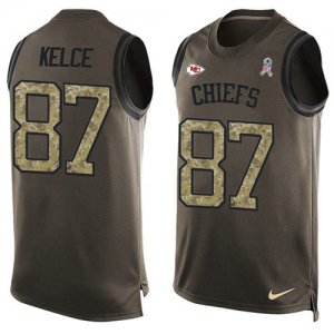 Jerseys Factory Cheap Nike Chiefs #87 Travis Kelce Green Men's S
