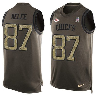 Jerseys Factory Cheap Nike Chiefs #87 Travis Kelce Green Men's S