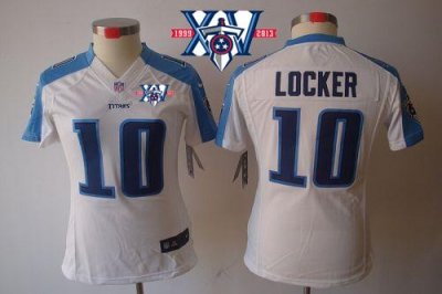 Jerseys Factory Cheap Nike Titans #10 Jake Locker White With 15t