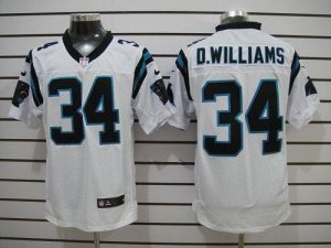Jerseys Factory Cheap Nike Panthers #34 DeAngelo Williams White