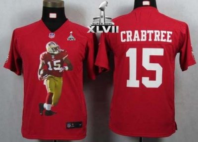 Jerseys Factory Cheap Nike 49ers #15 Michael Crabtree Red Team C