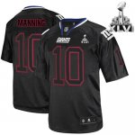 Jerseys Factory Cheap Giants #10 Eli Manning Lights Out Black Bl