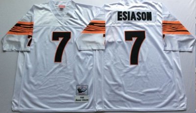 Jerseys Factory Cheap Mitchell And Ness Bengals #7 Boomer Esiaso