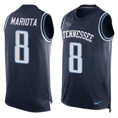Jerseys Factory Cheap Nike Titans #8 Marcus Mariota Navy Blue Al