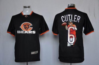 Jerseys Factory Cheap Nike Bears #6 Jay Cutler Black Men's NFL G