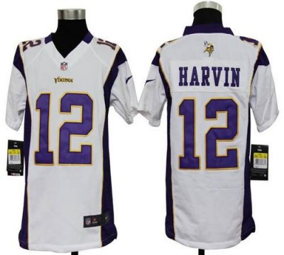 Jerseys Factory Cheap Nike Vikings #12 Percy Harvin White Youth