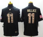 Jerseys Factory Cheap Nike Dolphins #11 Mike Wallace Black Men's