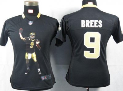 Jerseys Factory Cheap Nike Saints #9 Drew Brees Black Team Color